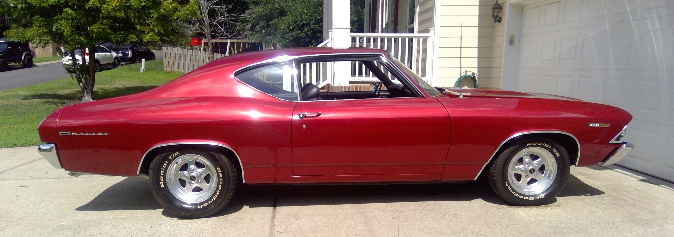 Beautifully detailed classic Chevelle in a Holly Springs NC driveway