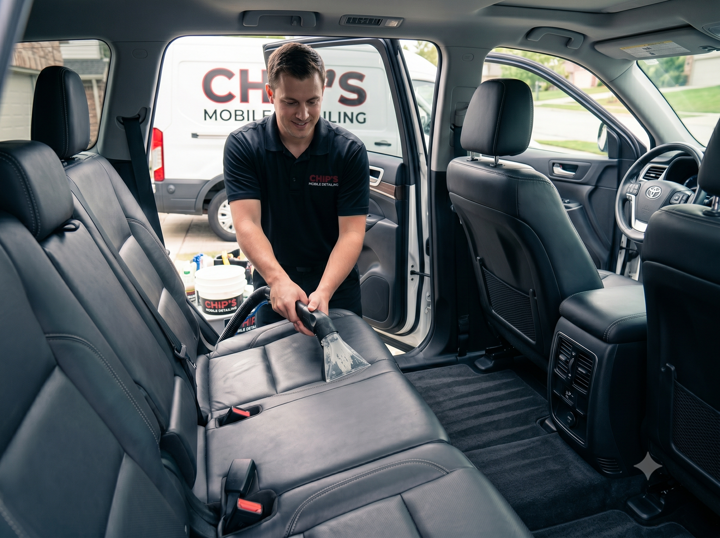 Interior deep clean service for executive and fleet vehicles