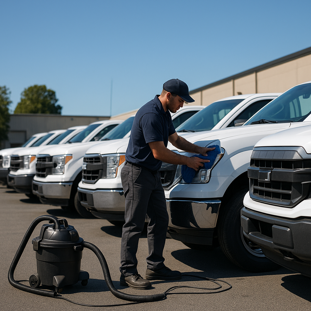 onsite fleet vehicle detailing fuquay varina