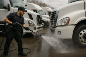 mobile pressure washing for fleets raleigh nc