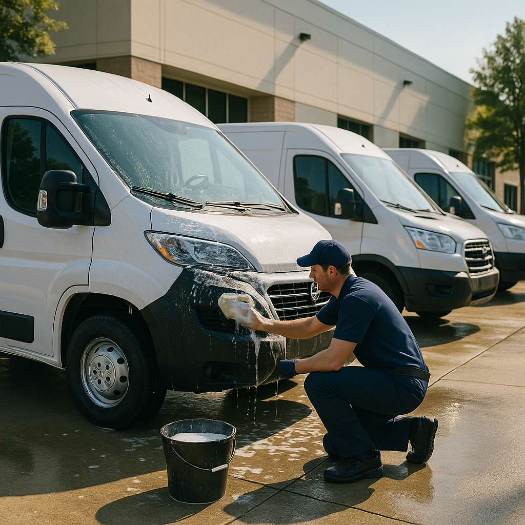 commercial van washing service morrisville
