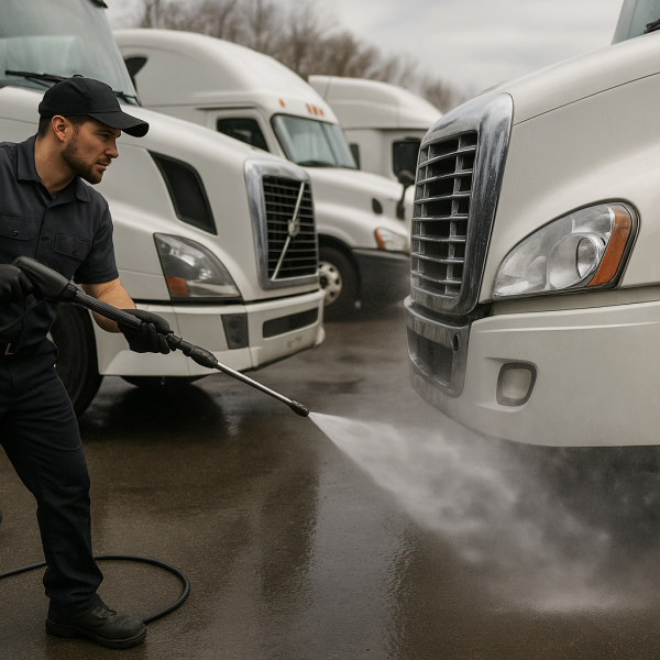 mobile pressure washing for fleets raleigh nc
